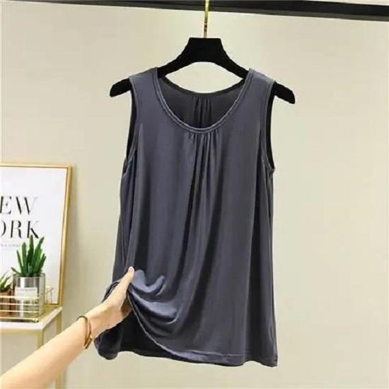 Multicolor Women T- Shirt Sleeveless  Blouses Casual Tops  Loose size