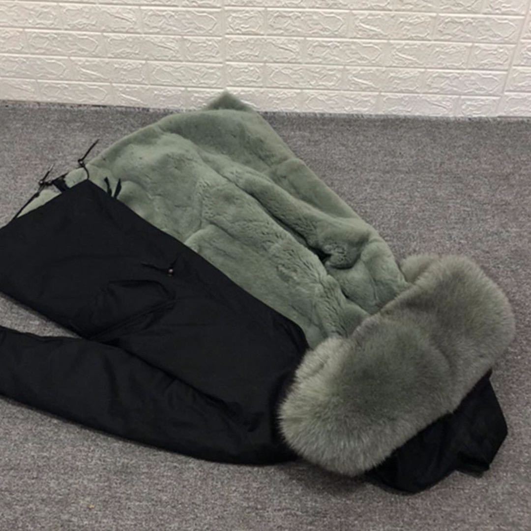 Winter Fur One Mid-length Men's Jacket Fashion Fox Fur Coat Thick Warm Parker Clothing