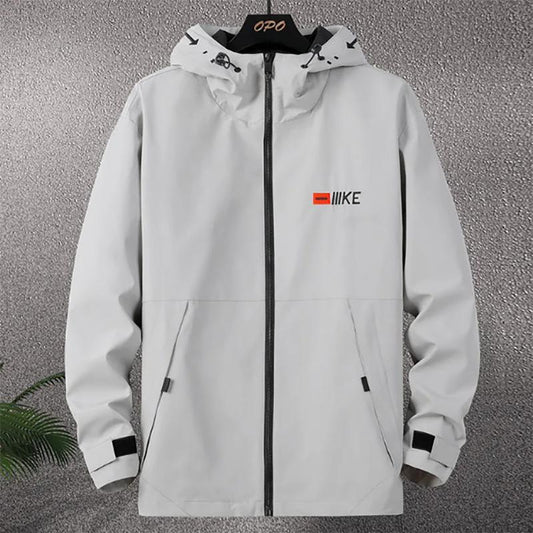 Autumn Jacket Leisure All-match Jacket Fat Boy Plus Fat Plus Size Loose Breathable Hooded Jacket