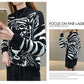 Autumn Winter Loose Plus Size Thick Sweater coat Female Printing Casual Slim Pullover sweater outwear  Student Wear