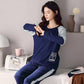 Women Pajamas Set Long Sleeve Pyjamas Suit Spring Autumn Sleepwear Winter Home Wear Loose Casual Pullover Round Neck Cute Nightwear Tops Pants