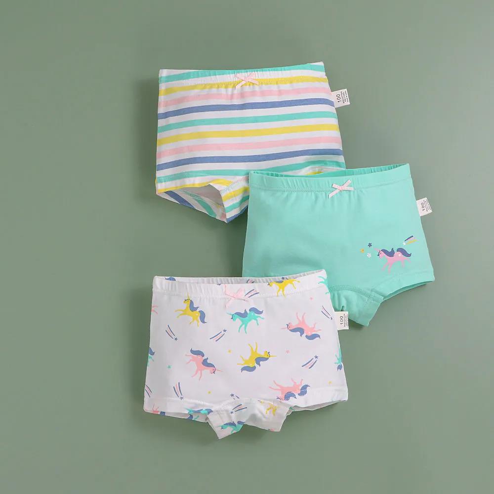 3 Pcs/Lot Cotton Girls Briefs Children's Underwear Triangle Panties Kids Underpants 2-14Years