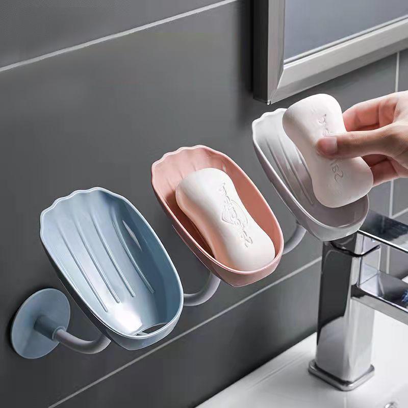 Soap Box Wall Hanging Drain Soap Rack Free Perforation Household Shelf To Put Soap Shelf Bathroom Soap Holder