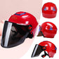 Unisex Battery Car Helmet Four Seasons Breathable Lightweight Sun Protection Helmet Sunscreen Motorcycle Half Helmet