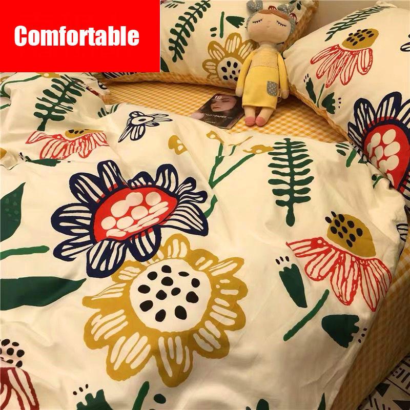 Four-piece Student Dormitory Bed Three-piece Quilt Cover Bedding Textile Bed Linens High Quality Bedding Set Duvet Cover+bed Sheet+pillowcase
