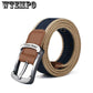 High Quality Fashionable Canvas Belts Knitted Buckle Adjustable Belt Male Canvas Belts for Jeans