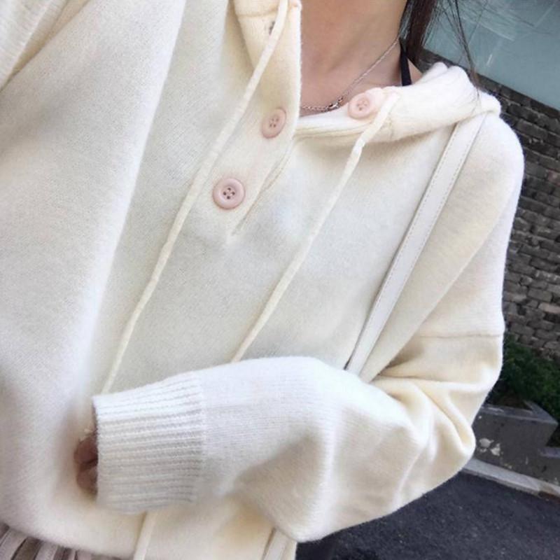 Pofulove sweater female students Korean loose winter college style hooded sweater sweater women sweater women