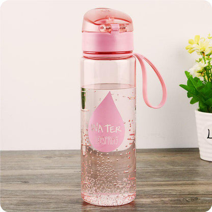 New Plastic Convenient Sports Bottle Couple Universal Vehicle Automatic Buckle Water Bottle