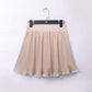 High Waist Chiffon Pleated Skirt Women Summer Mini Skirt Sexy Beach Skirt Short Ladies Skirts