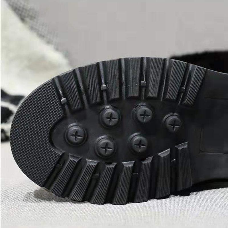 Snow Women Short Boots Winter Thicken Plus Fleece Cotton Shoes Winter Thick-soled Mid-tube Short Boots