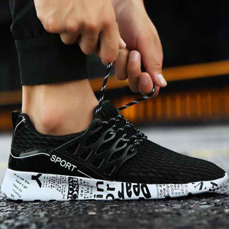 Size39-44 Summer Men Sneakers Sandals Mesh Breathable Basketball Shockproof Lightweight Running Shoes Comfortable Deodorant Sport Shoes