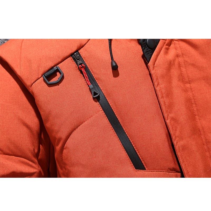 Winter Thick Down Jacket European and American Fashion Outdoor Leisure Warm Hooded Down Jacket