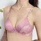 Ladies Underwear Thin Sexy Simple Comfortable Breathable Non-slip No Steel Ring Gather Embroidery Bra