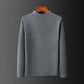 Winter Double-sided Velvet Korean Version of The Trend of Men's Half-high Collar Mid-neck T-shirt Men's Solid Color Warm Bottoming Shirt