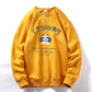 Autumn and Winter Youth Men's Round Neck Sweater Long-sleeved T-shirt Men Plus Velvet Jacket