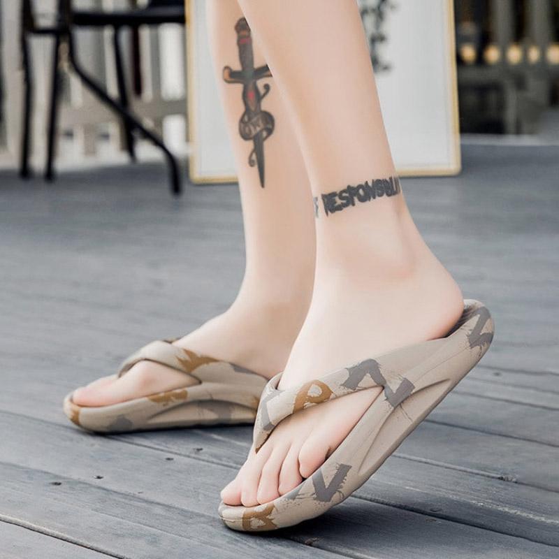 Women's Flip-Flops Outdoor Slippers Beach Slides Indoor Summer Shoes Platform Sandals Women Soft EVA Non-slip Bathroom