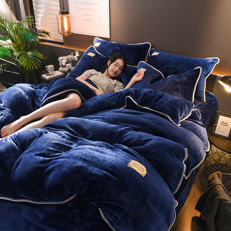 4pcs  King Comforter Bedding Set Bed Linen Set Duvet Cover Sets Queen Bedding Sets with Pillowcase
