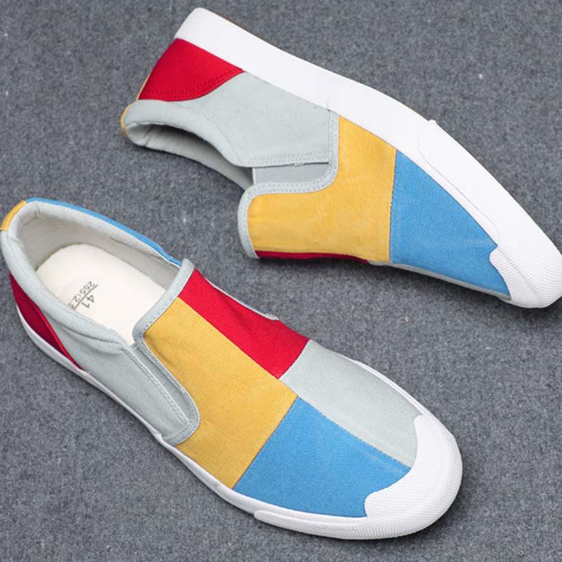 Plus Size 38-44 Summer Men Canvas Sneakers Comfortable Running Basketball Shoes Breathable Shockproof Non-slip Shoes