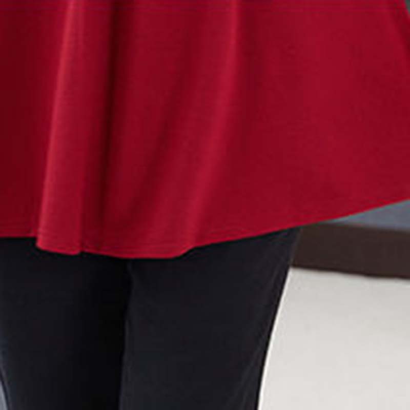 Spring and Autumn Long-sleeved T-shirt Loose Solid Color Top Casual Round Neck Bottoming Shirt