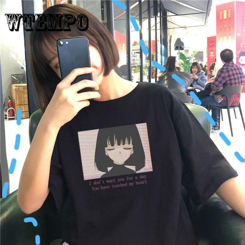 WTEMPO Harajuku  Tshirt Sexy  Print Short Sleeve Tops Tees Summer Fashion Casual  Lady T-Shirt