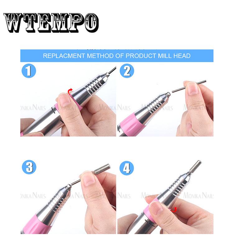 Electric manicure drill 25000rpm professional electric nail polisher file drill manicure