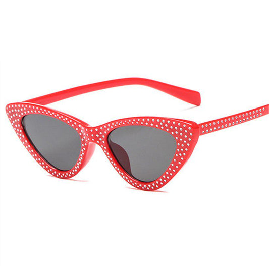 Cat Eye Sunglasses Women Luxury Retro Rhinestone Small Sun Glasses Brand Designer Ladies Vintage Fas