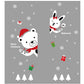 Christmas Wall Sticker Shopping Mall Shop Decoration Window Glass Door Sticker Rabbit Bear Snowflake