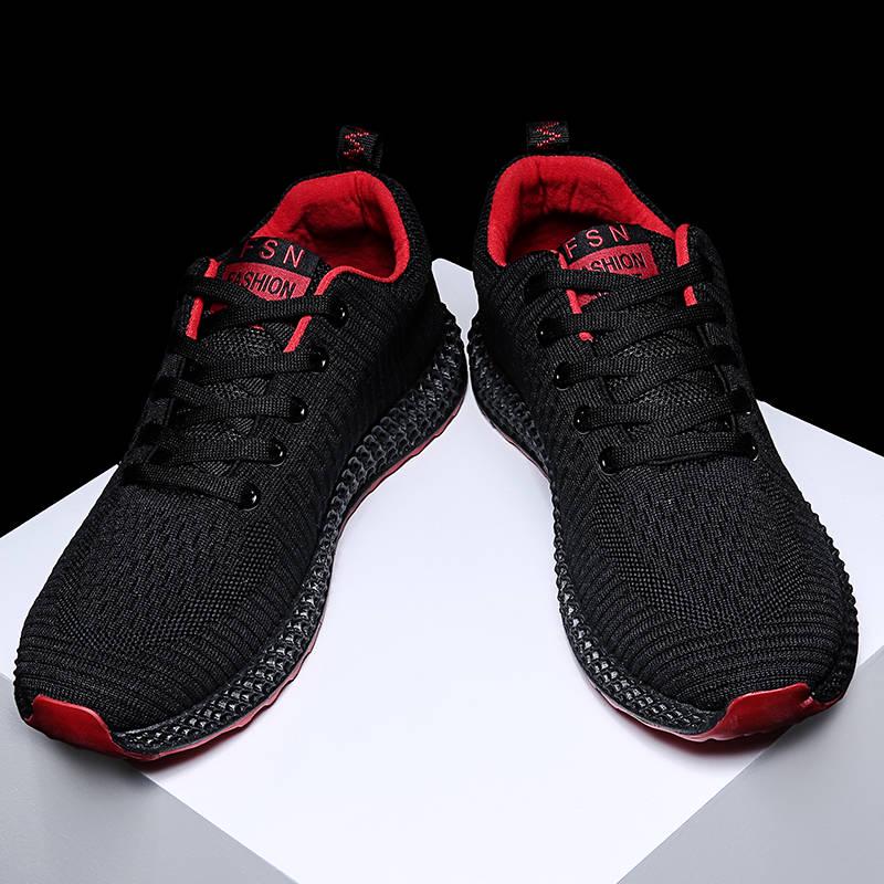 Fly -Woven Breathable Shoes Male Low Top Training Shoes Casual Lightweight Shoes Running Sneakers