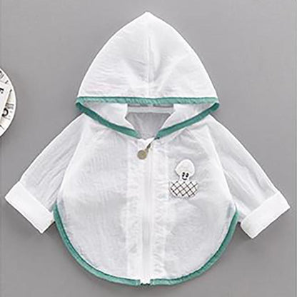 Children's Thin Sunscreen Clothing Summer Cardigan Coat Clothing Ventilation Air Conditioning Shirt Anti mosquito and Insect proof Top