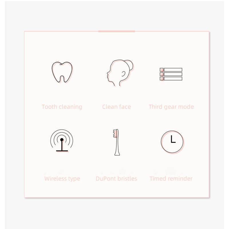 Electric Toothbrush Adult Soft Hair Waterproof Induction Rechargeable Fully Automatic Ultrasonic Male and Female Couple Student