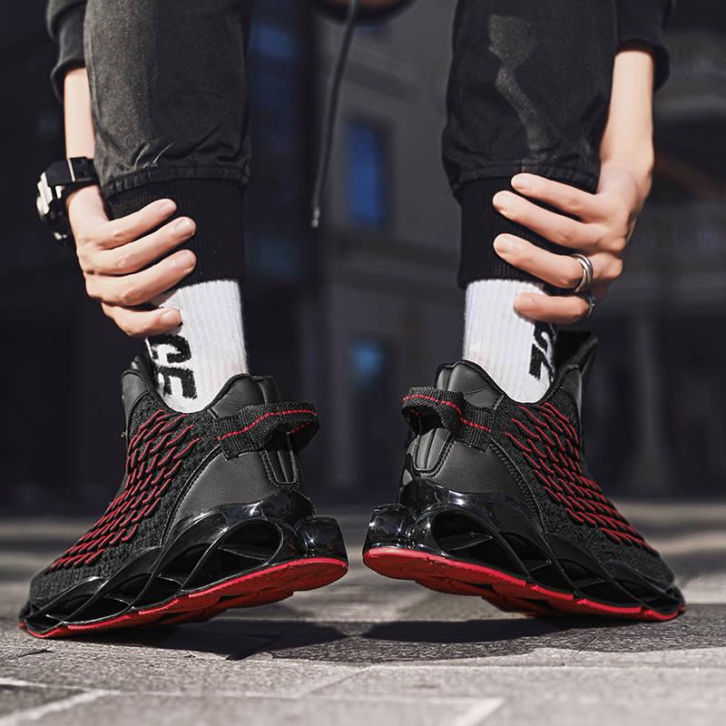 Blade men's shoes high-top shoes men's version of the trend of wild tide shoes sports running shoes