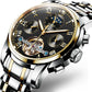 Top Luxury Brand Mens Leisure Automatic Machinery Watch Fashion Business Waterproof Sports Clock