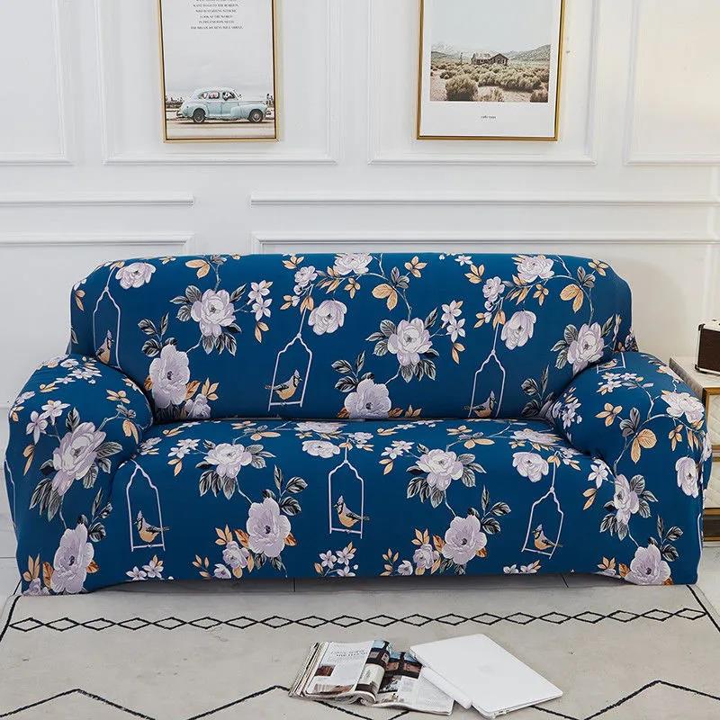 1/2/3/4 Seaters Marble Sofa Cover Slipcovers Elastic Armchair Slipcovers Dining Room Stretch Sofa Covers for Living Room