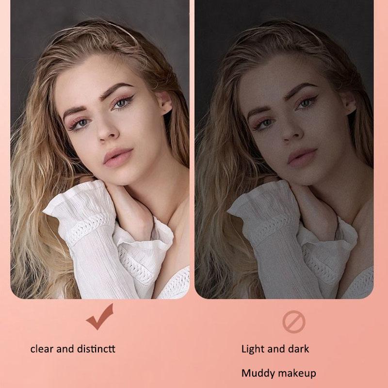 Cosmetic Mirror with Storage Box 3800MAh Makeup Mirror Rotatable Removable LED Three Kinds of Light Five Times Magnifying Glass