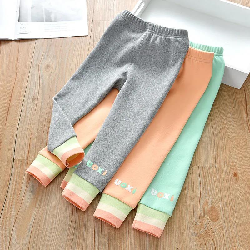 Kids Solid Color Pants for Girls Stretch Skinny Leggings Spring Autumn Soft Slim Trousers Children Pant Girl and Boys