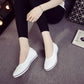 Old Beijing Cloth Flat Shoes Women's Casual Shoes Solid Color Wedge Heel Slip-on Shoes Non-slip Breathable Shoes High-quality Canvas Shoes
