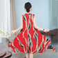 Cotton Silk Dress Female Summer Mother Sleeveless Mid-length Loose Large Home Night Skirt Beach Skirt