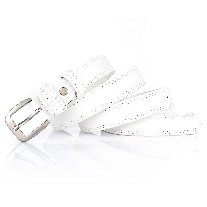 Belt Women Belt Vintage Faux Leather Metal Buckle Waistband