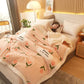 Thick Double-layer Woolen Blanket Lamb Flannel Milk Fleece Blanket Warm Winter Dormitory Office Small Nap Blanket