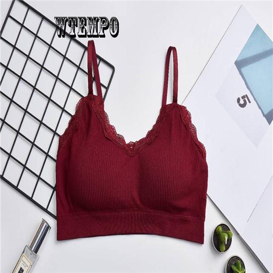 Women Sport Bra Fitness Top Yoga Bra For Cup A -D Black White Daily Wear Wire Free Seamless Solid