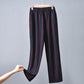 Mother Pants Women's Thin Summer Casual Elastic Ice Silk Women's Pants Middle-aged and Elderly Loose High-waist Elastic Waist Trousers