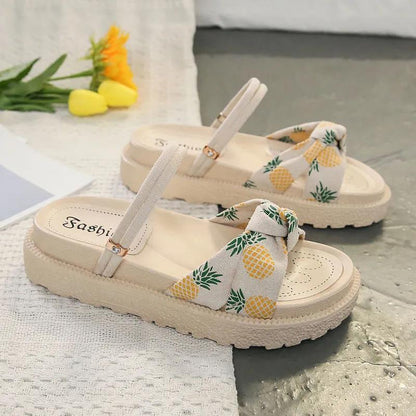 Sweet Sandals Female Summer Fairy Style Student Fashion Roman Platform with Skirt Flat Shoes