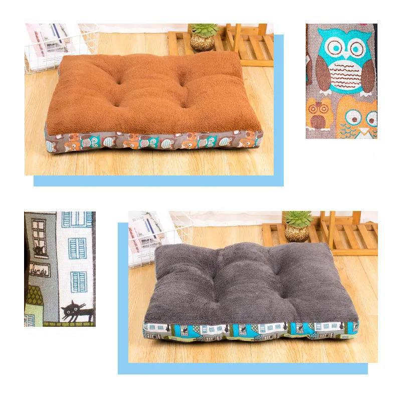 Pet Dog Woven Pad Cat Mi Autumn and Winter Thickened Mat Medium Small Dog Sleeping with Sofa Bed Sleeping Pad