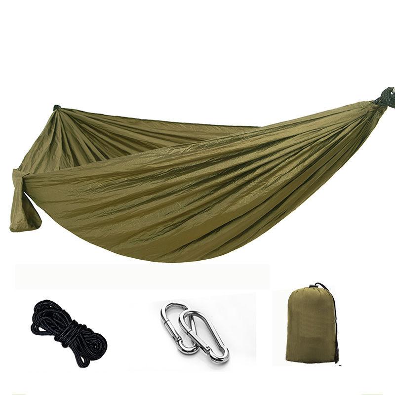 2 Person Parachute Hammock for Single Outdoor Hunting Survival Portable Garden Yard Patio Leisure Hanging