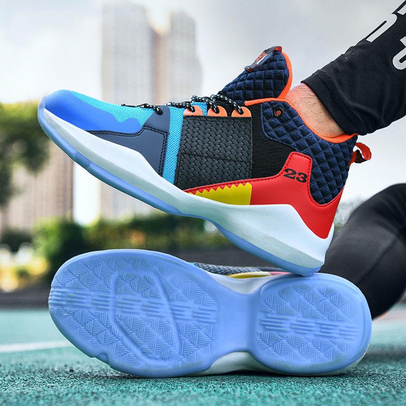 Men Professional High-top Basketball Shoes Men's Cushioning Light Basketball Sneakers Mesh Breathable Outdoor Sports Shoes