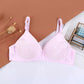 Ladies Underwear Thin Sexy Simple Comfortable Breathable Non-slip No Steel Ring Gather Embroidery Bra