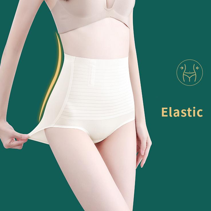 Spring Autumn High-waist Warm Underpants Self-heating Hip-lifting Panties Large Size High Elastic Briefs
