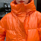 Women's Down Jacket Mid-length Thickened Knee-length Shiny Shiny Leather Disposable Waterproof Hooded Embroidered Jacket
