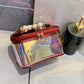 Cosmetic Bag PVC Pearl Handbag Women's Laser Pattern Gradient Color All-match Cosmetic Box