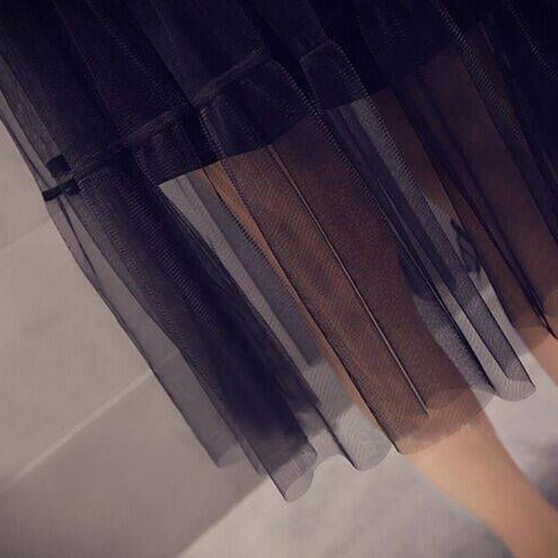 Mid-length Belly Mesh Stitching Dress Summer Dress Plus Size Fat Sister Loose and Thin T-shirt Skirt